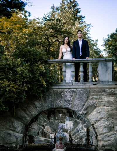 bride and groom epic pose